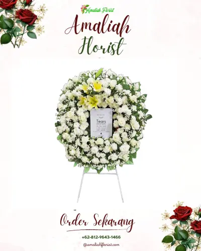 Krans Bunga Duka Cita nengkelan